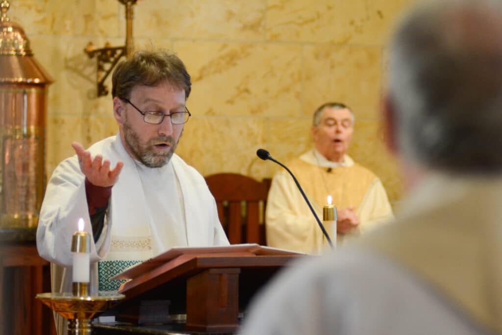 Priests Gather For Prayer Camaraderie And To Discuss Vocations The