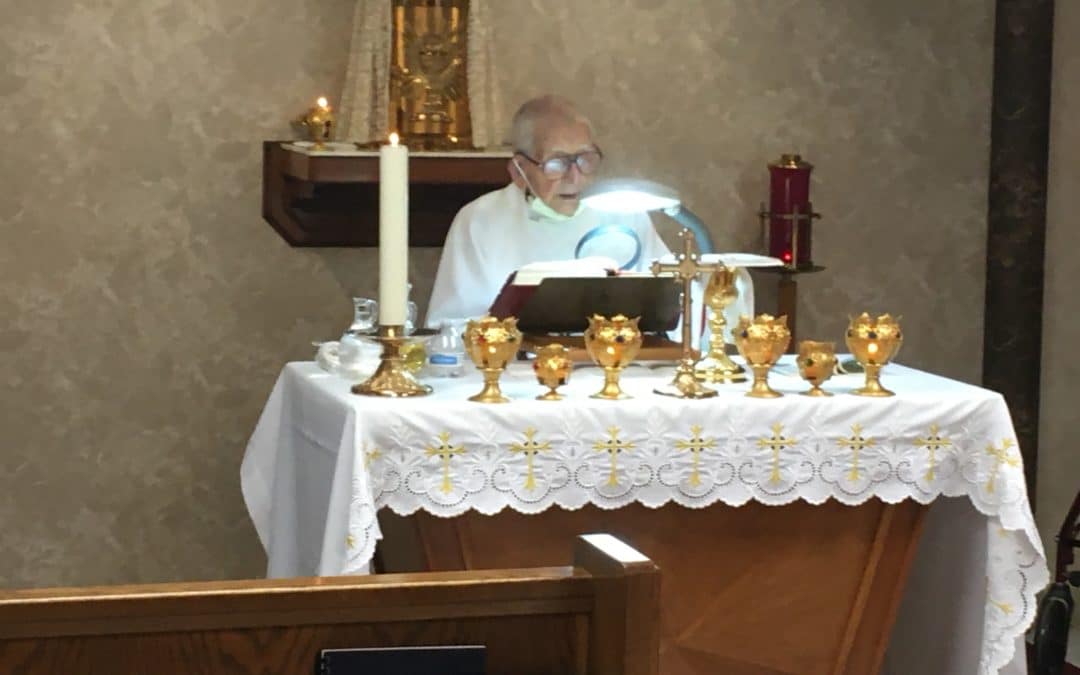 ‘Keep up a good spiritual life…’ 102-year-old priest advises clergy and other Church ministers