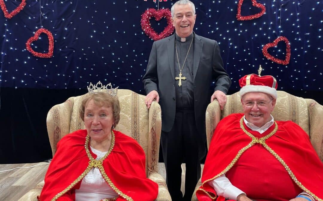 Bishop crowns 2024 Carmel Home king and queen