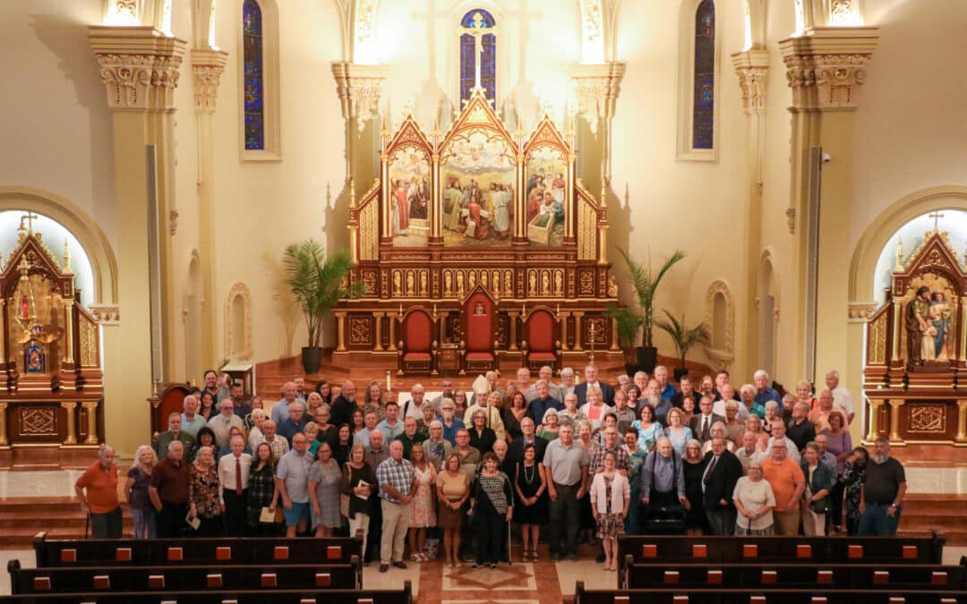 Married couples gather from around the diocese to celebrate anniversaries
