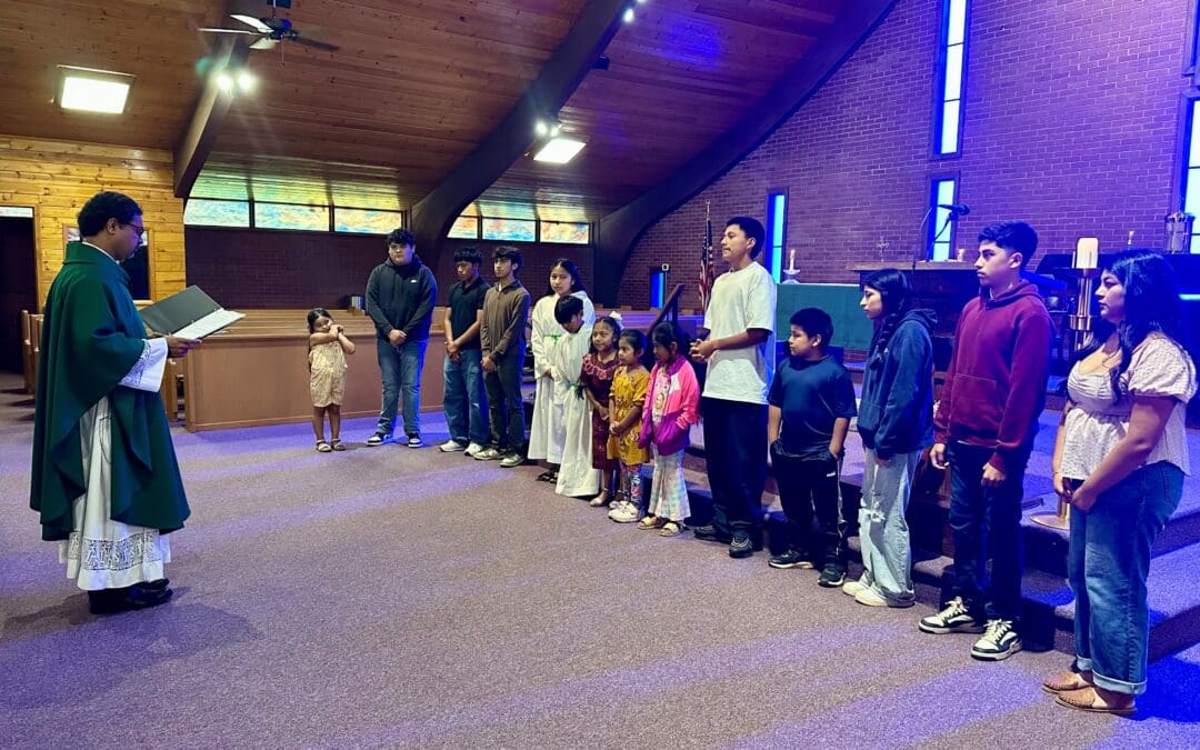 Back to school blessings at St. Edward Parish