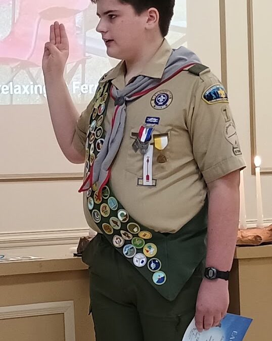 Paducah parishioner earns Eagle Scout Award