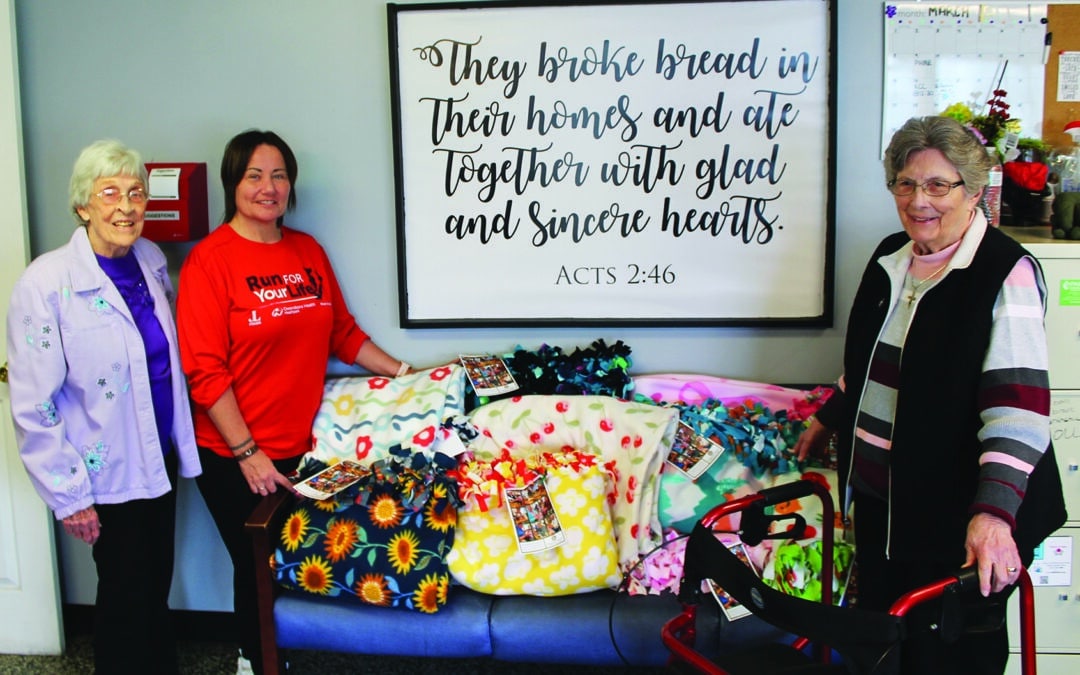 Ursuline Sisters observe Catholic Sisters Week by giving blankets to those in need
