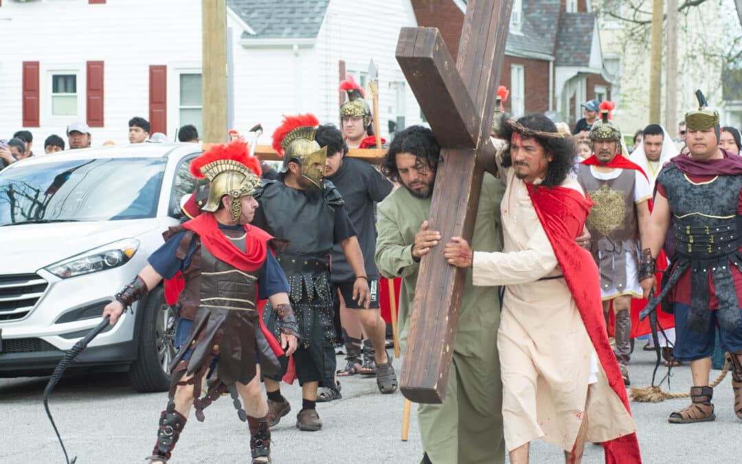 Parishes’ live Stations of the Cross depict final hours of Christ’s Passion